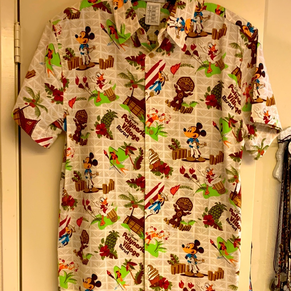 Disney Men's Shirt - Colorful Adventure Print